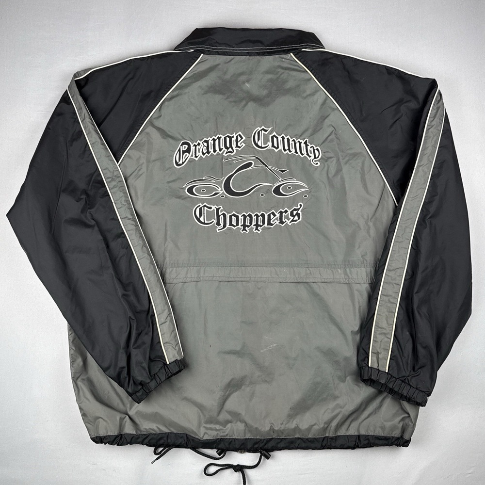 Orange County Choppers Windbreaker Jacket XL Vintage Y2K Motorcycle New York